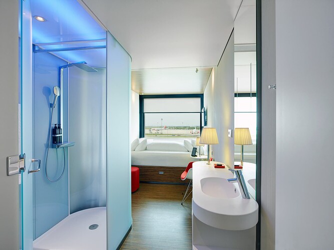 Hotellrom på flyplass hotellet citizenM Paris Charles de Gaulle