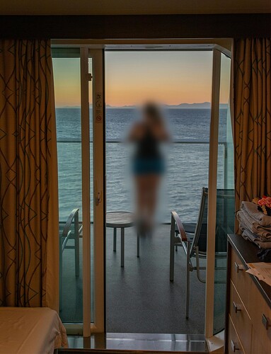 Cruise lugar med balkong