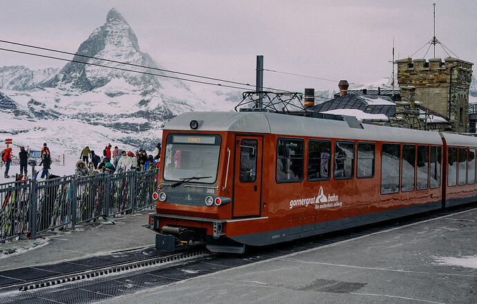 Zermatt Gornergrat toget