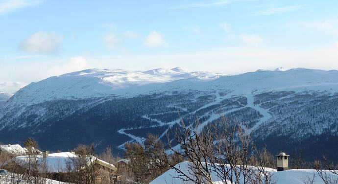 Nordsiden av Uvdal skisenter